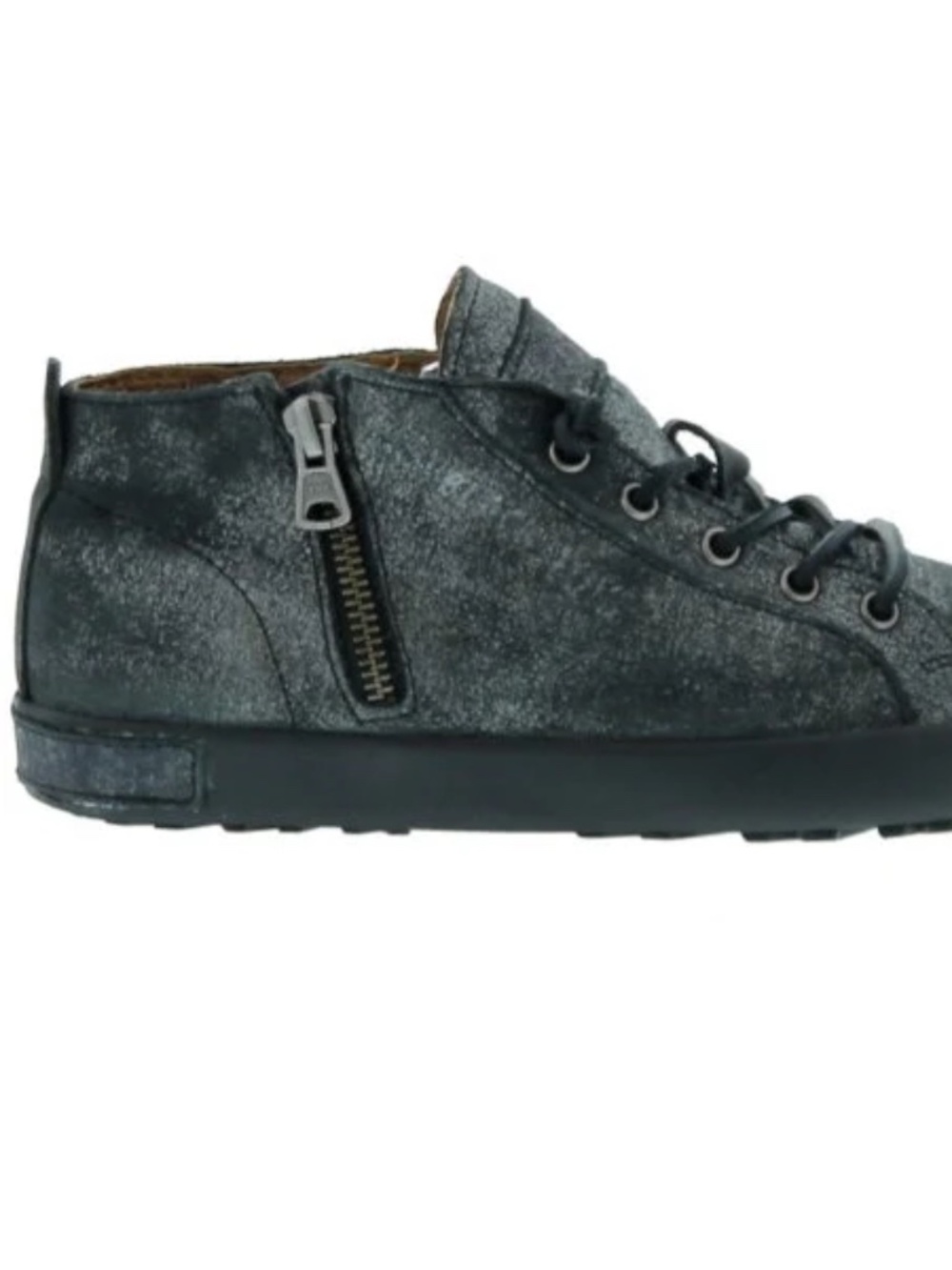 NWOT Blackstone sneakers JL-17 Black Metallic Leather size EU 37/US 7